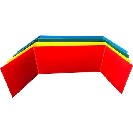 Flipside Study Carrel, 48"Wx1-1/10"Lx12"H, 12/PK, Assorted PK FLP19279